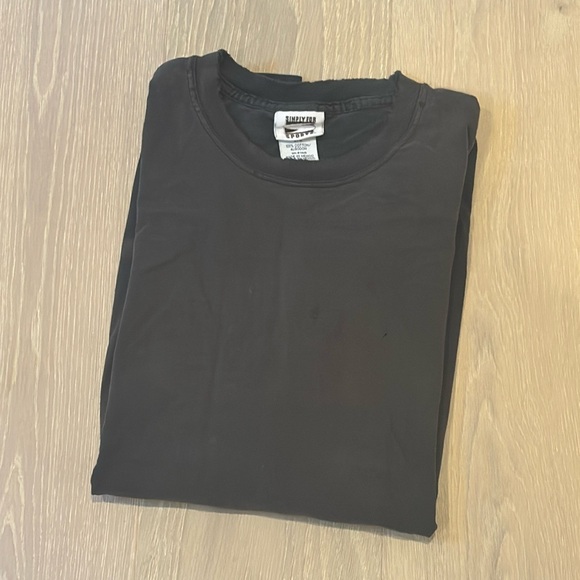 Vintage Simply For Sports Distressed Washer Out Black T Large - Picture 1 of 12